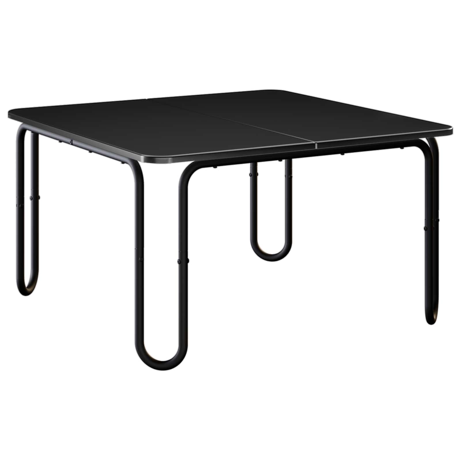 vidaXL Coffee Table Black 79.5 x 79.5 x 45 cm Engineered Wood 2