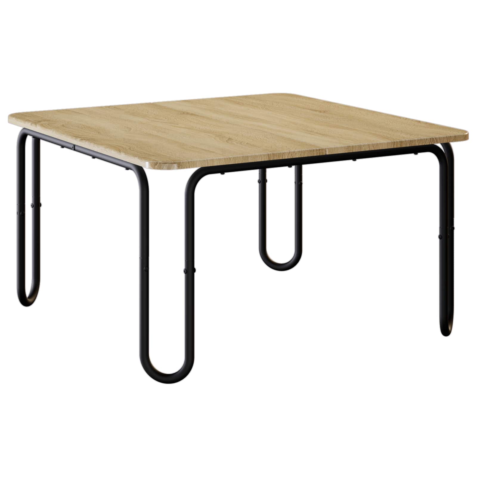 vidaXL Coffee Table Sonoma Oak 79.5 x 79.5 x 45 cm Engineered Wood 2