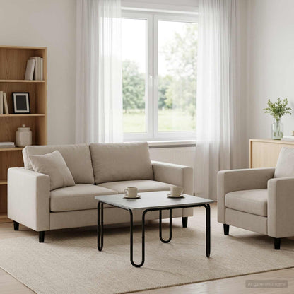 vidaXL Coffee Table Concrete Grey 79.5 x 79.5 x 45 cm Engineered Wood 1