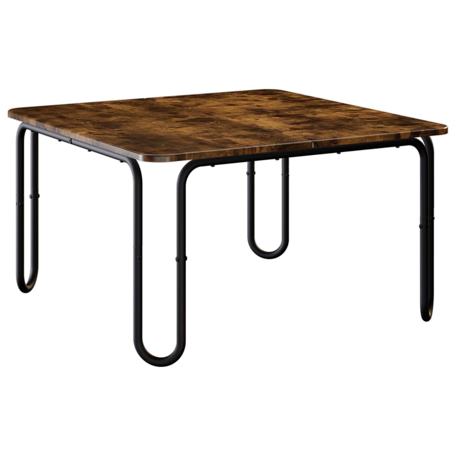 vidaXL Coffee Table Smoked Oak 79.5 x 79.5 x 45 cm Engineered Wood 2