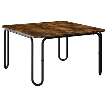 vidaXL Coffee Table Smoked Oak 79.5 x 79.5 x 45 cm Engineered Wood 2