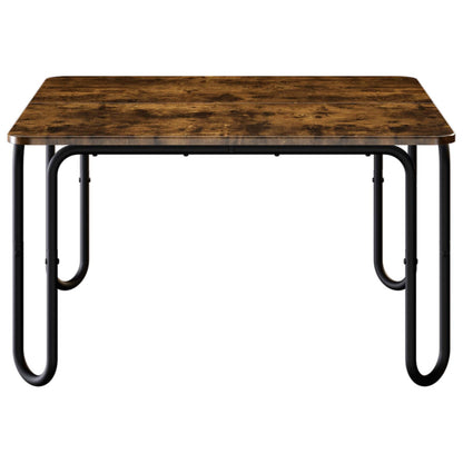 vidaXL Coffee Table Smoked Oak 79.5 x 79.5 x 45 cm Engineered Wood 4