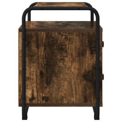 vidaXL Bedside Cabinet Smoked Oak 40 x 36.5 x 50 cm Engineered Wood 6