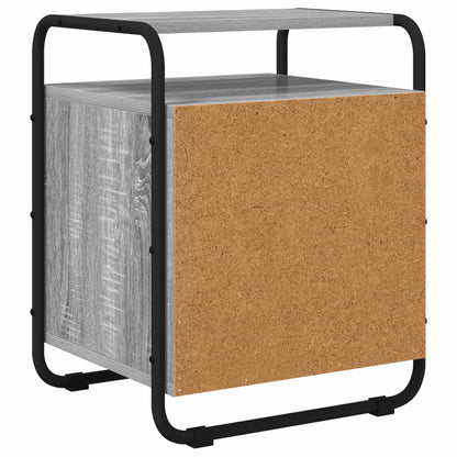 vidaXL Bedside Cabinet Grey Sonoma 40 x 36.5 x 50 cm Engineered Wood 6