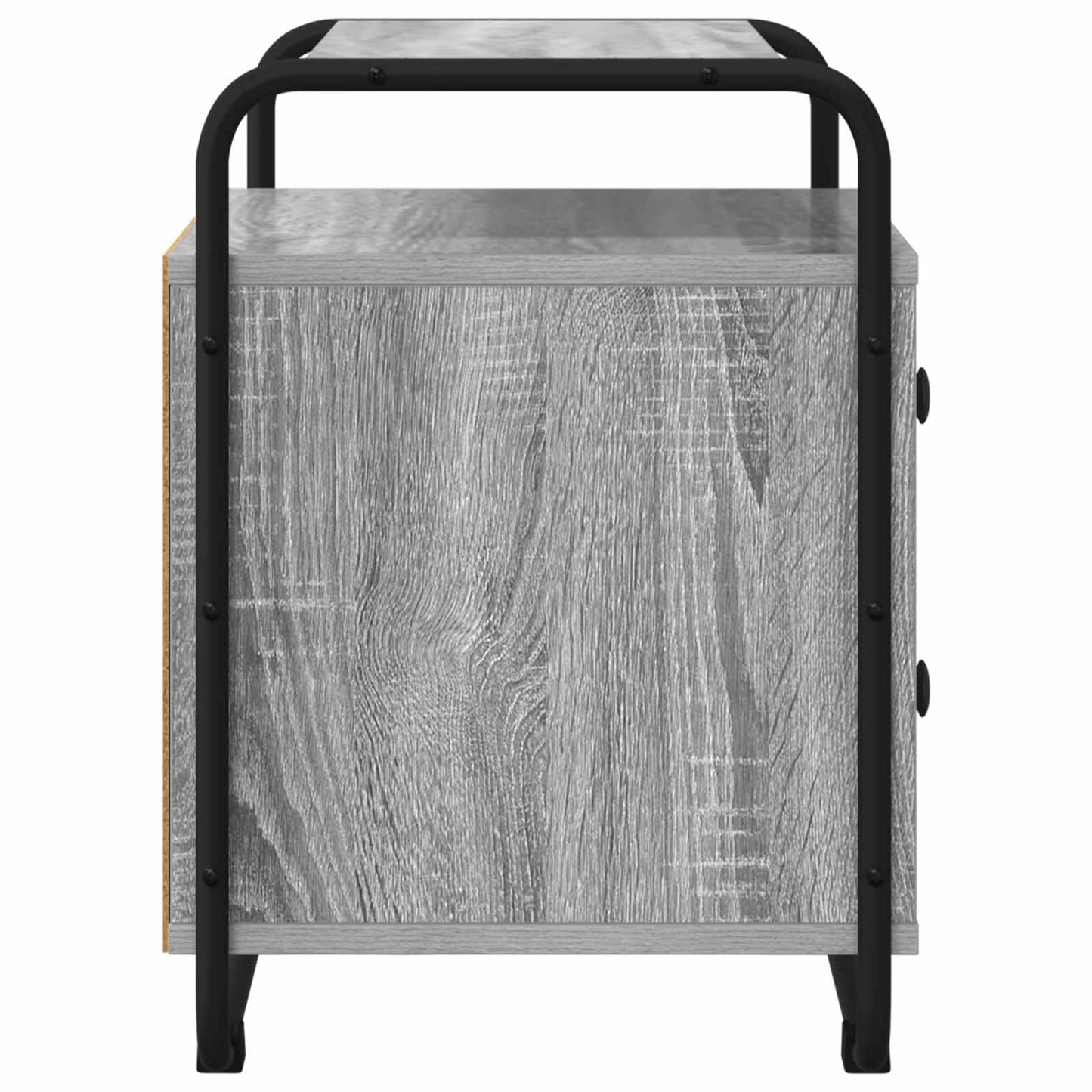 vidaXL Bedside Cabinet Grey Sonoma 40 x 36.5 x 50 cm Engineered Wood 5