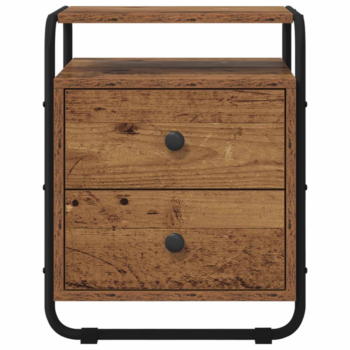 vidaXL Bedside Cabinet Old Wood 40 x 36.5 x 50 cm Engineered Wood 4