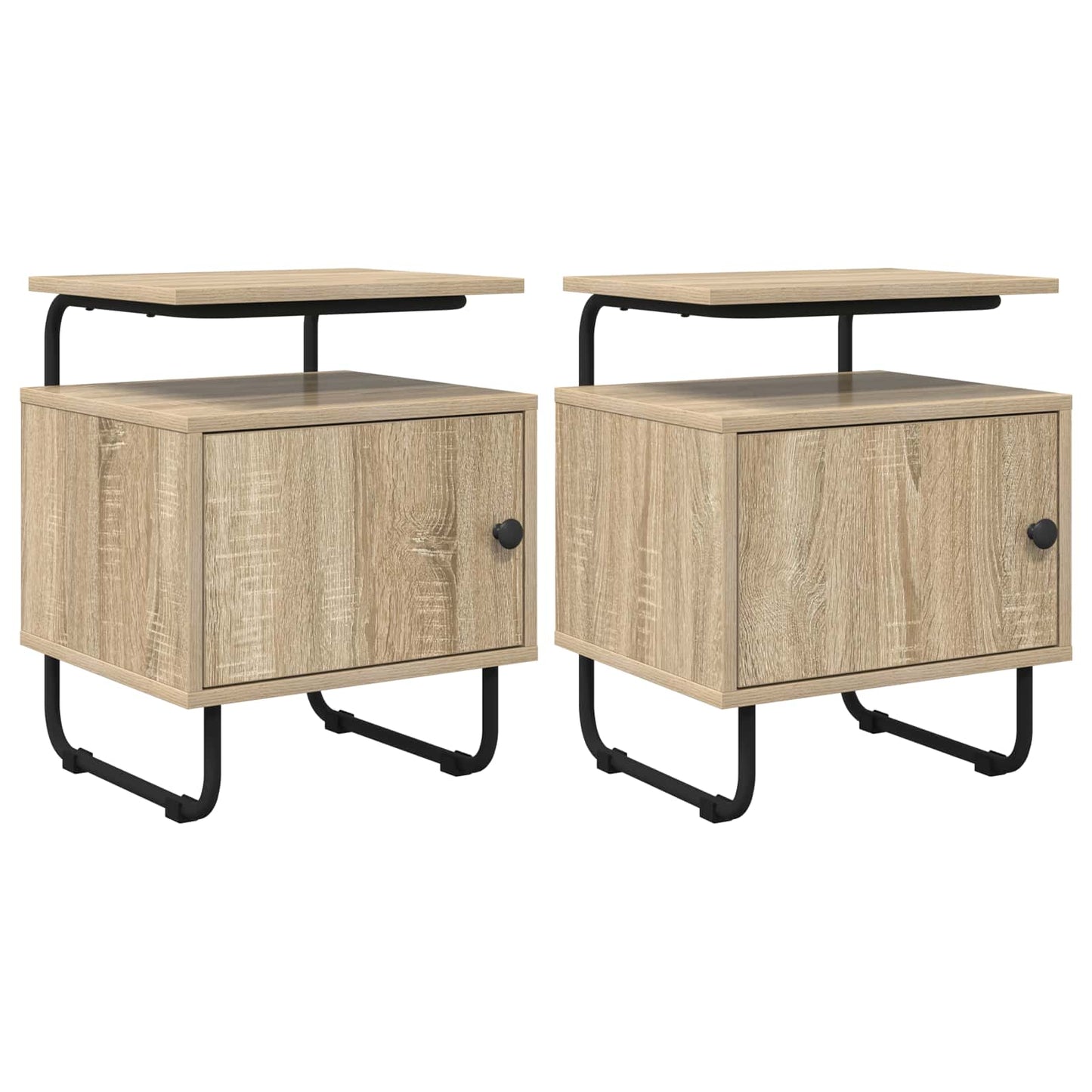vidaXL Bedside Cabinet 2 pcs Sonoma Oak 40 x 36.5 x 50 cm 2