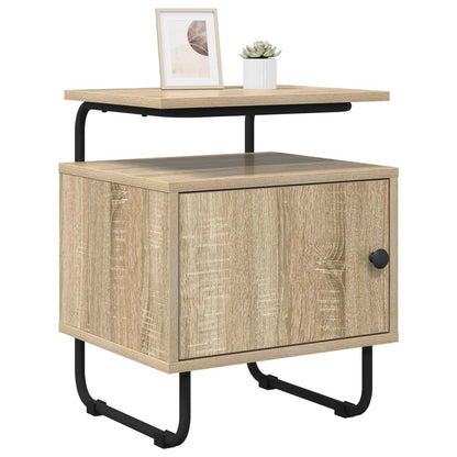vidaXL Bedside Cabinet 2 pcs Sonoma Oak 40 x 36.5 x 50 cm 3