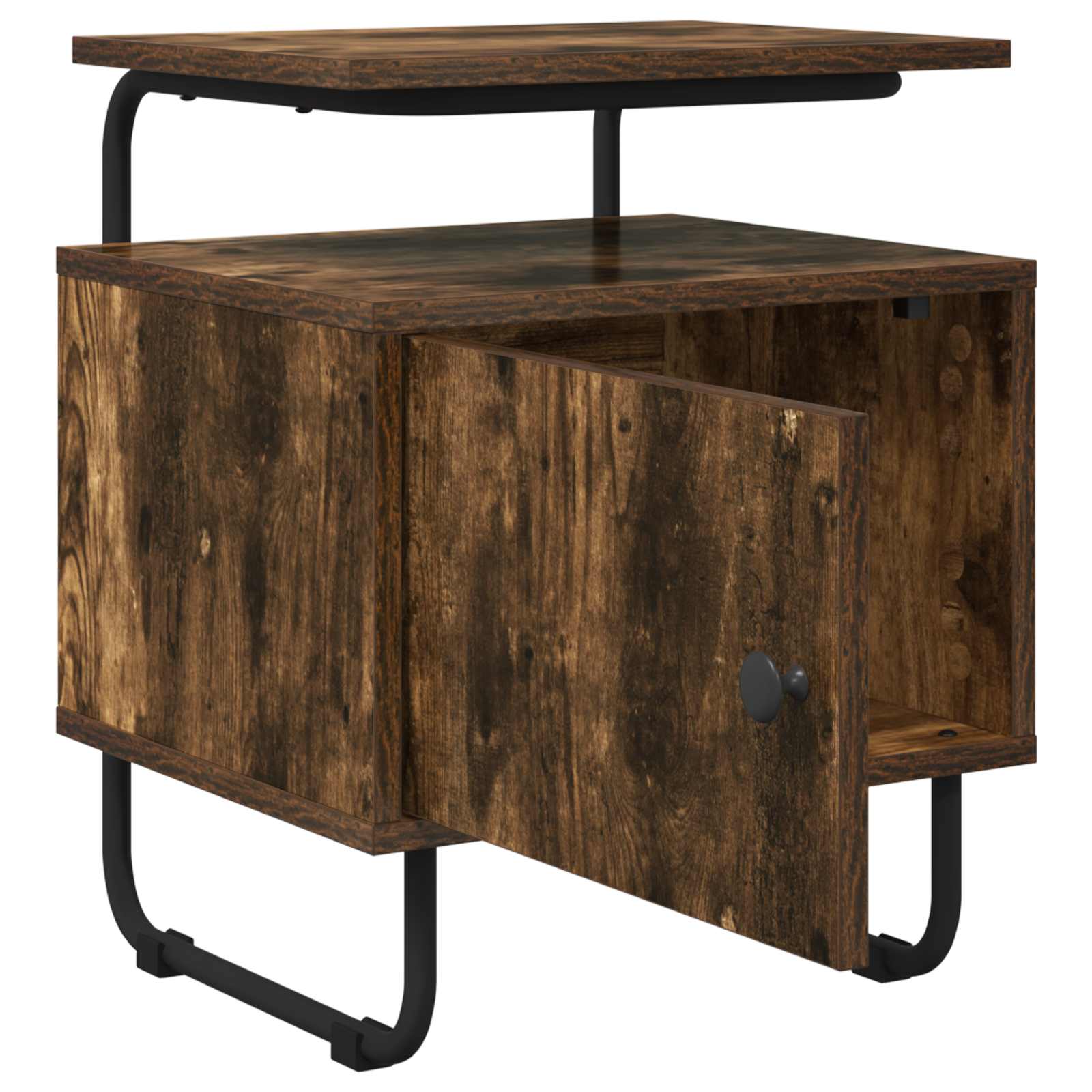 vidaXL Bedside Cabinet 2 pcs Smoked Oak 40 x 36.5 x 50 cm 4