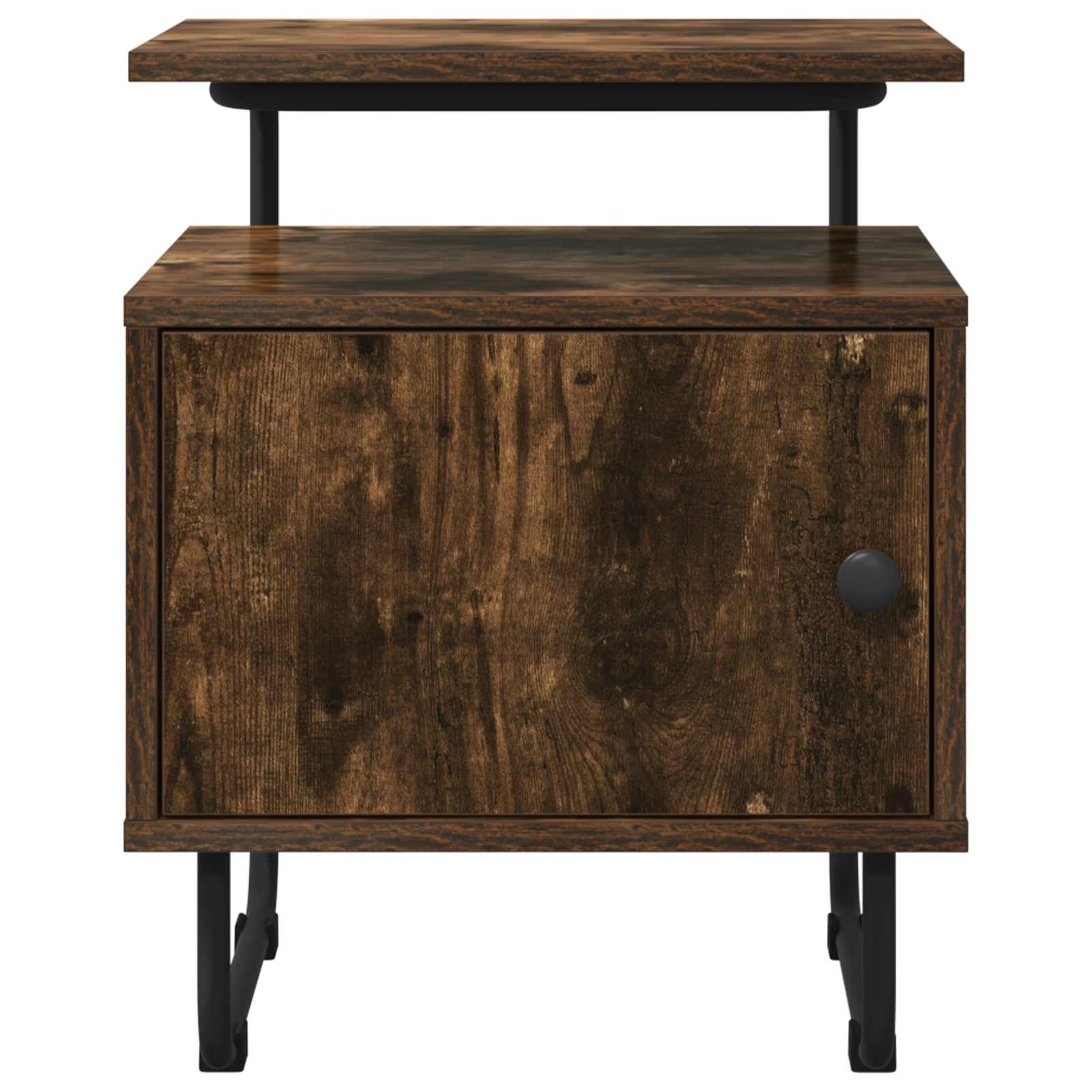 vidaXL Bedside Cabinet 2 pcs Smoked Oak 40 x 36.5 x 50 cm 5