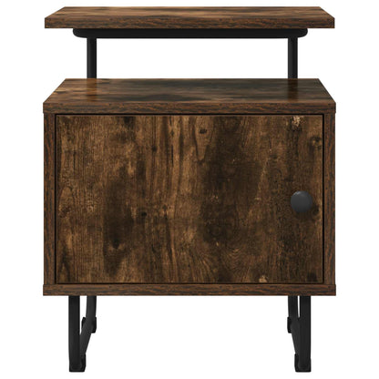 vidaXL Bedside Cabinet 2 pcs Smoked Oak 40 x 36.5 x 50 cm 5