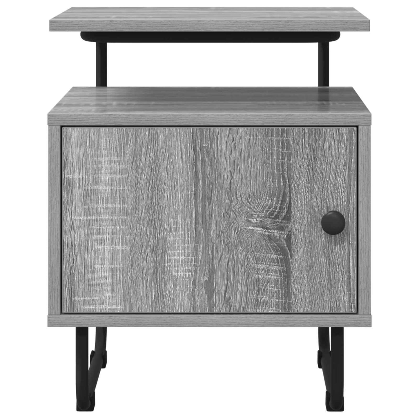 vidaXL Bedside Cabinet 2 pcs Grey Sonoma 40 x 36.5 x 50 cm 5