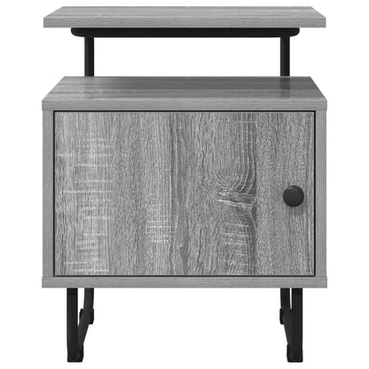 vidaXL Bedside Cabinet 2 pcs Grey Sonoma 40 x 36.5 x 50 cm 5