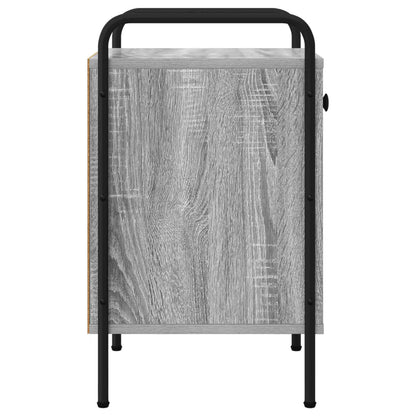 vidaXL Bedside Cabinet Grey Sonoma 35 x 36.5 x 61 cm Engineered Wood 5