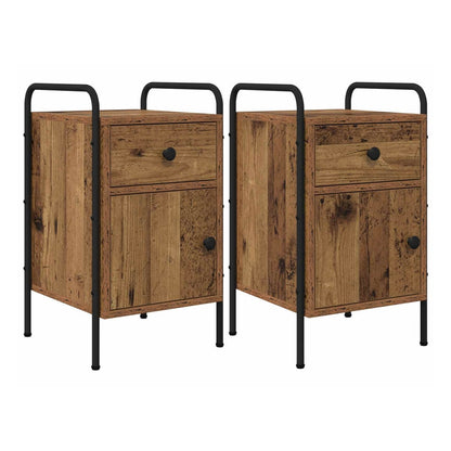 Bedside Cabinet 35 x 36.5 x 61 cm Old wood 2