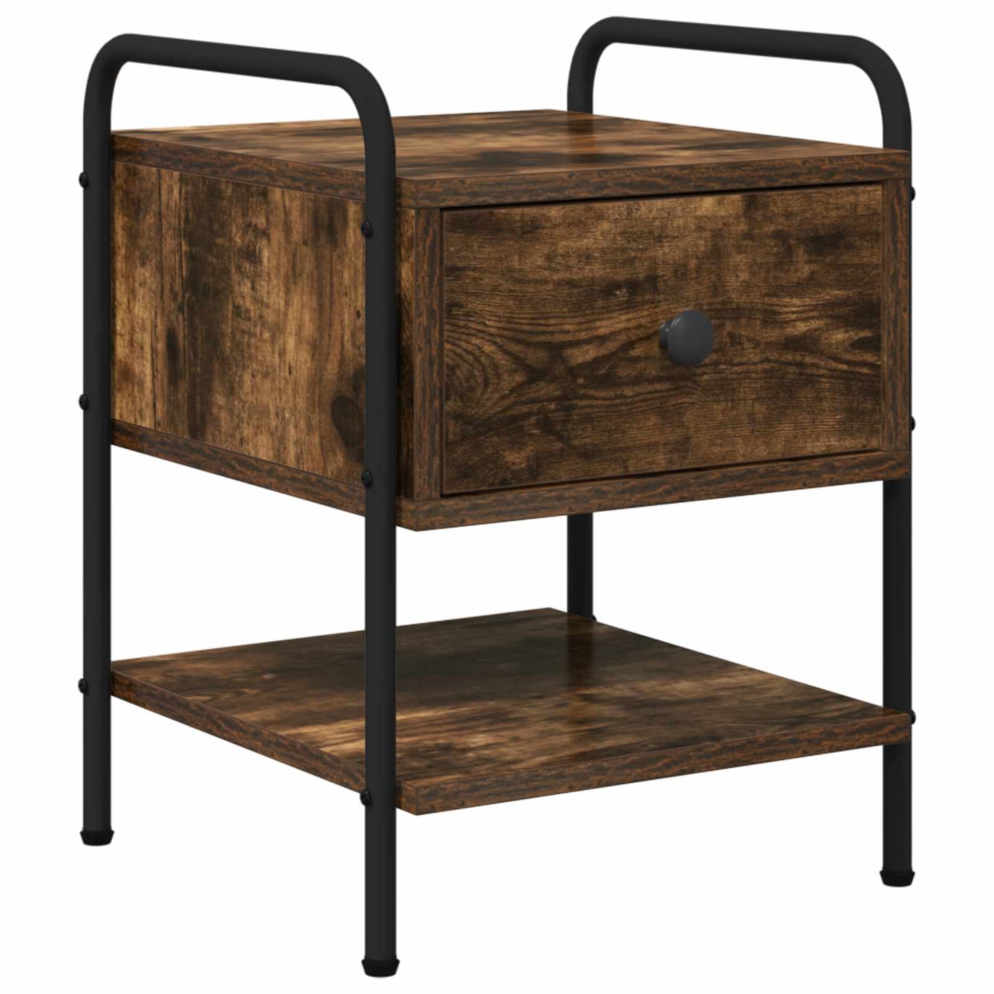 vidaXL Bedside Cabinet 2 pcs Smoked Oak 35 x 36.5 x 47 cm 4