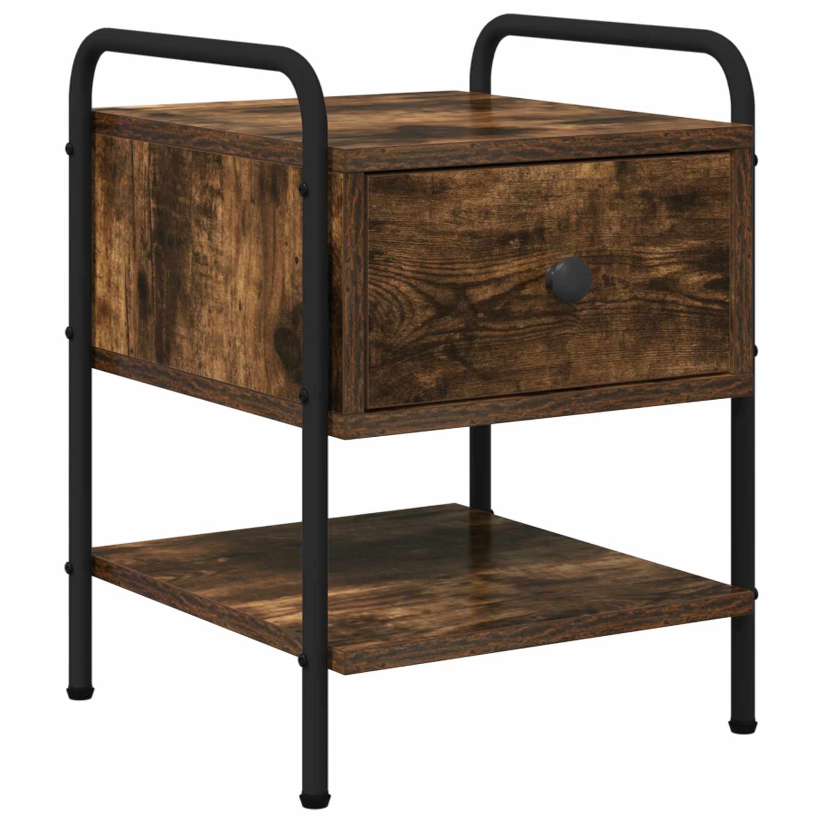 vidaXL Bedside Cabinet 2 pcs Smoked Oak 35 x 36.5 x 47 cm 4