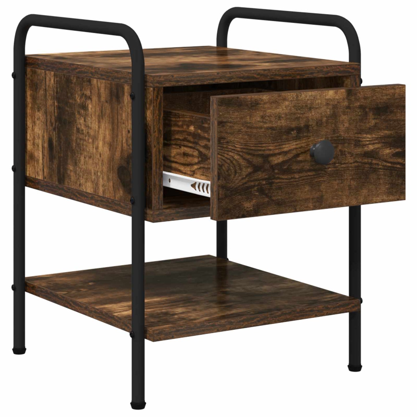 vidaXL Bedside Cabinet 2 pcs Smoked Oak 35 x 36.5 x 47 cm 5