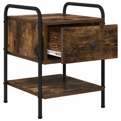 vidaXL Bedside Cabinet 2 pcs Smoked Oak 35 x 36.5 x 47 cm 5
