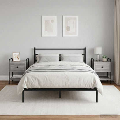 vidaXL Bedside Cabinet 2 pcs Grey Sonoma 35 x 36.5 x 47 cm 1