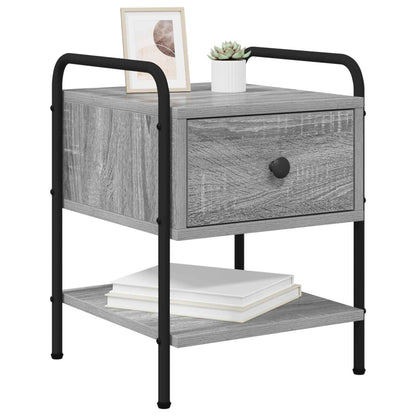 vidaXL Bedside Cabinet 2 pcs Grey Sonoma 35 x 36.5 x 47 cm 3