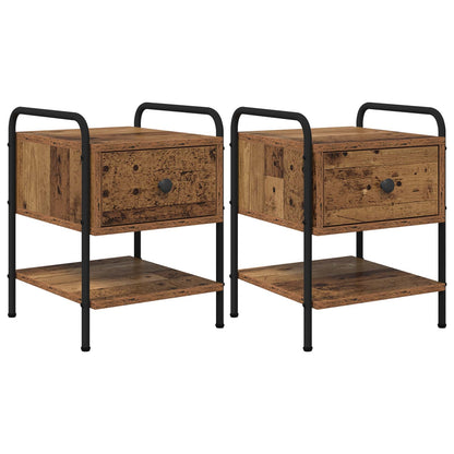 Bedside Cabinet 35 x 36.5 x 47 cm Old wood
