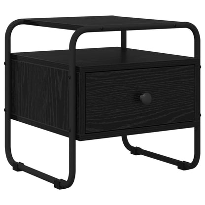 vidaXL Bedside Cabinet 2 pcs Black Oak 40 x 39.5 x 40 cm 4