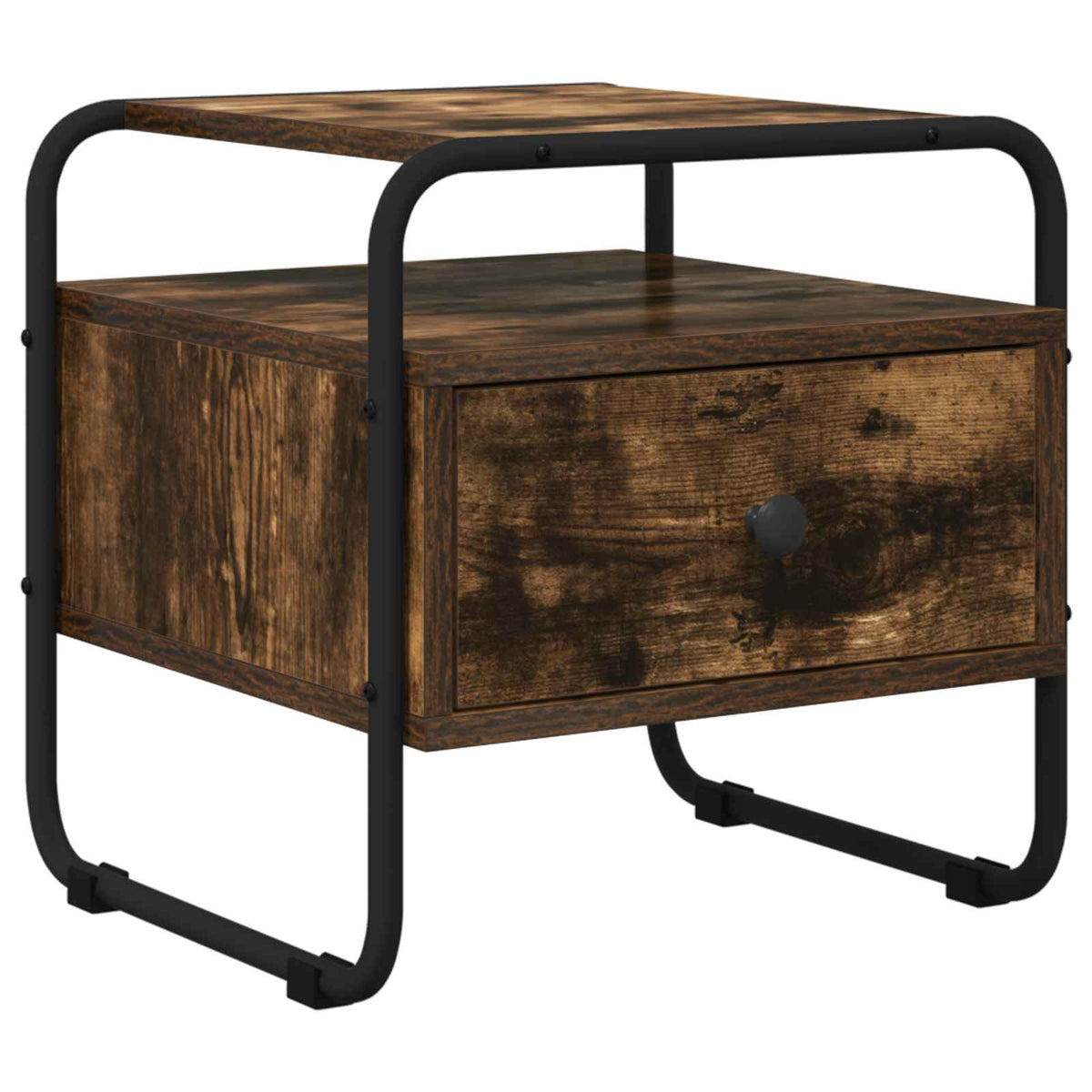 vidaXL Bedside Cabinet 2 pcs Smoked Oak 40 x 39.5 x 40 cm 4