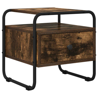 vidaXL Bedside Cabinet 2 pcs Smoked Oak 40 x 39.5 x 40 cm 4