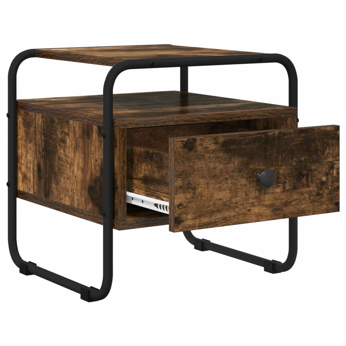 vidaXL Bedside Cabinet 2 pcs Smoked Oak 40 x 39.5 x 40 cm 5