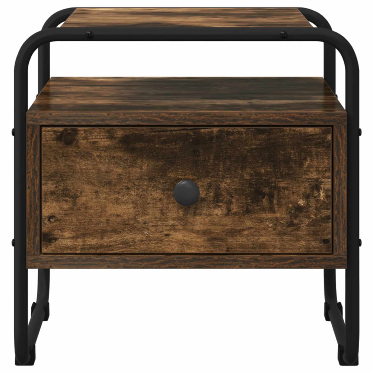 vidaXL Bedside Cabinet 2 pcs Smoked Oak 40 x 39.5 x 40 cm 6