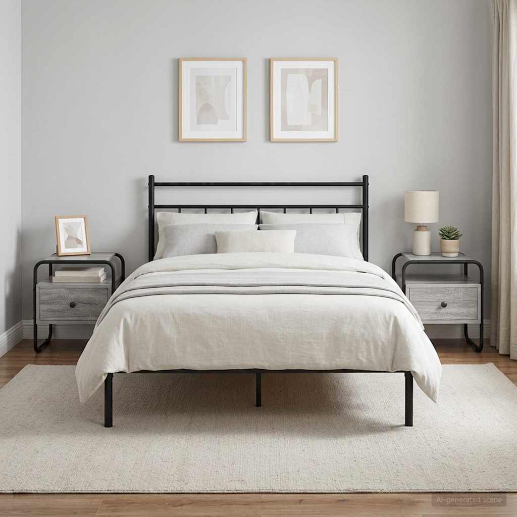 Bedside Cabinet 40 x 39.5 x 40 cm Grey sonoma