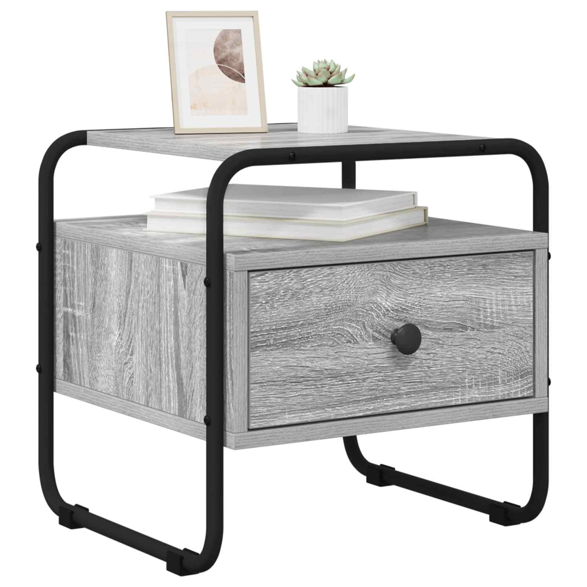 Bedside Cabinet 40 x 39.5 x 40 cm Grey sonoma