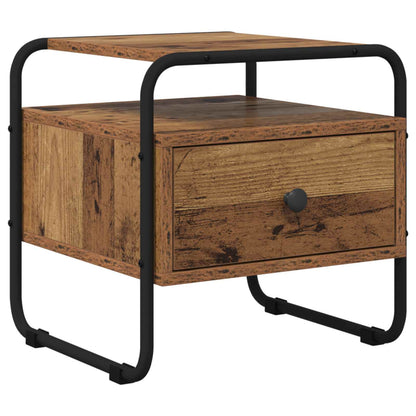 Bedside Cabinet 40 x 39.5 x 40 cm Old wood