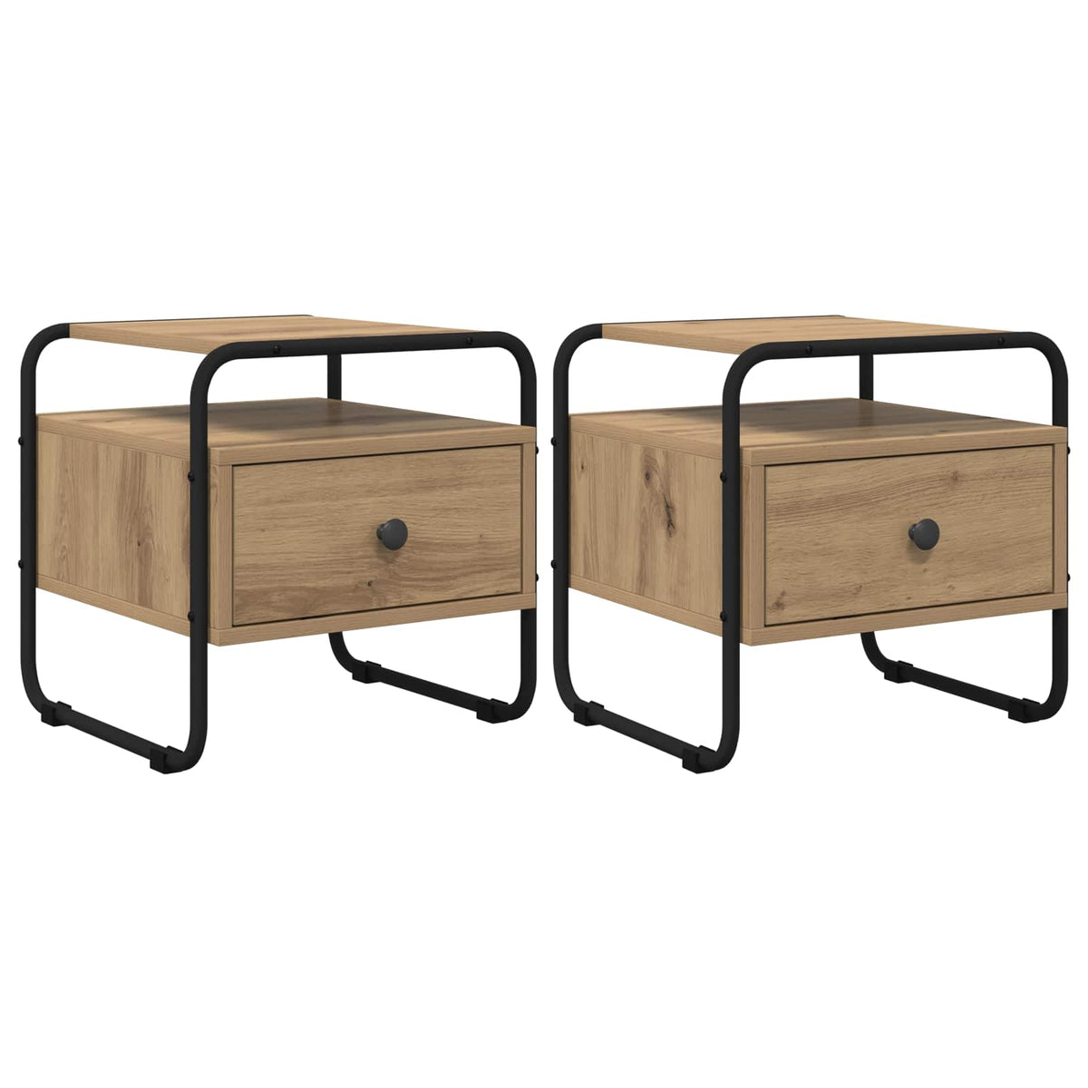 Bedside Cabinet 40 x 39.5 x 40 cm Artisan oak