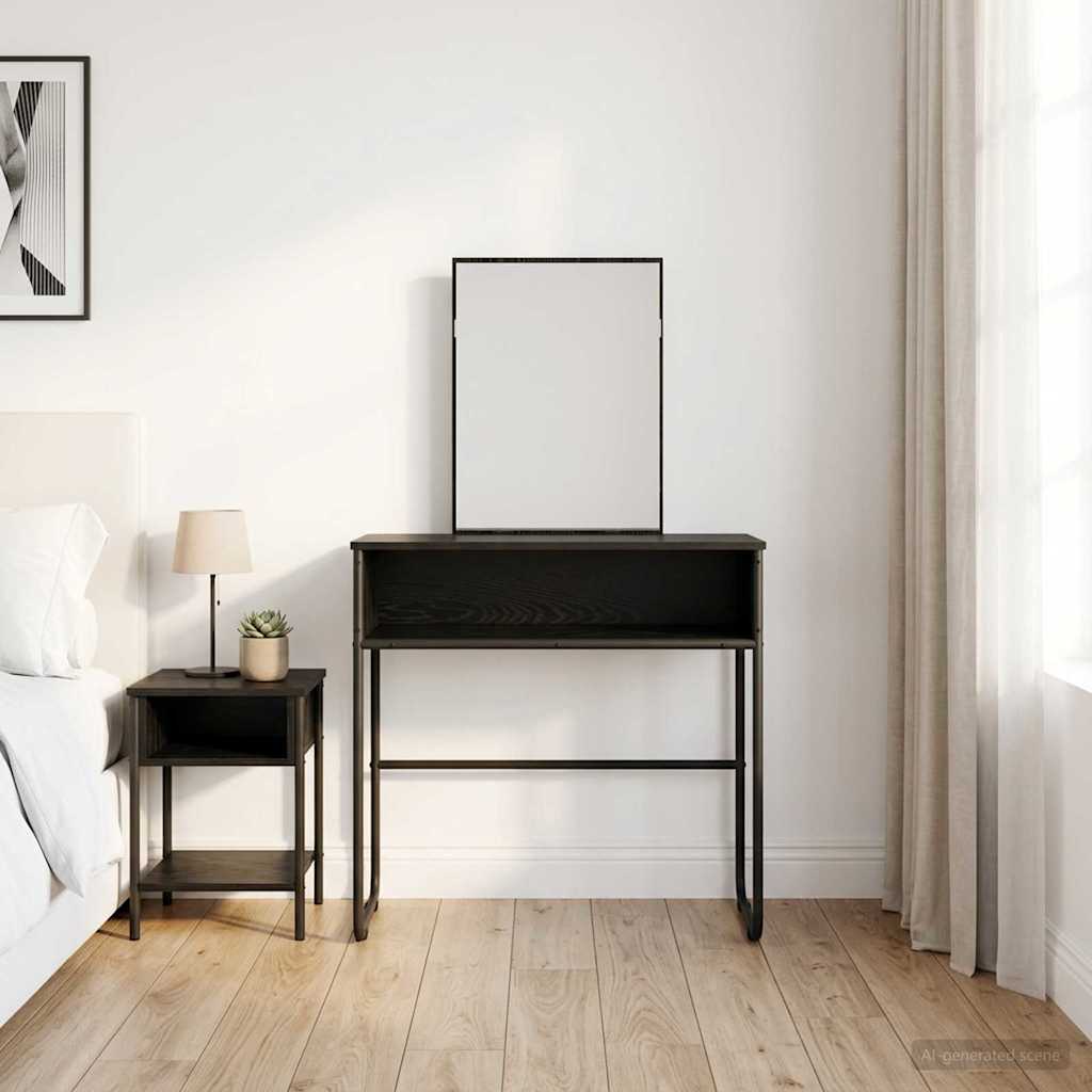 Dressing Table 81 x 40 x 131 cm Engineered Wood Black oak