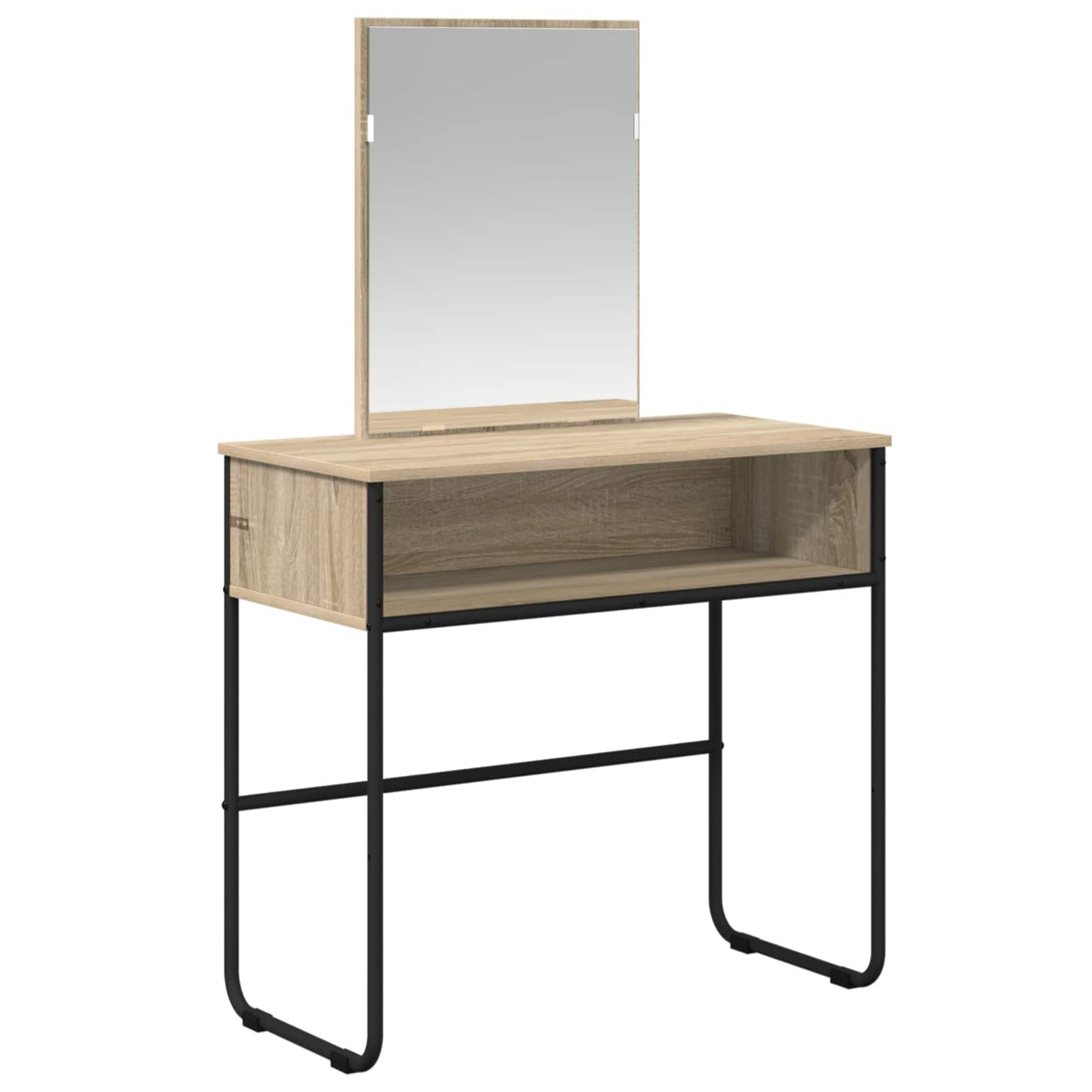 vidaXL Dressing Table Sonoma Oak 81 x 40 x 131 cm Engineered Wood 2