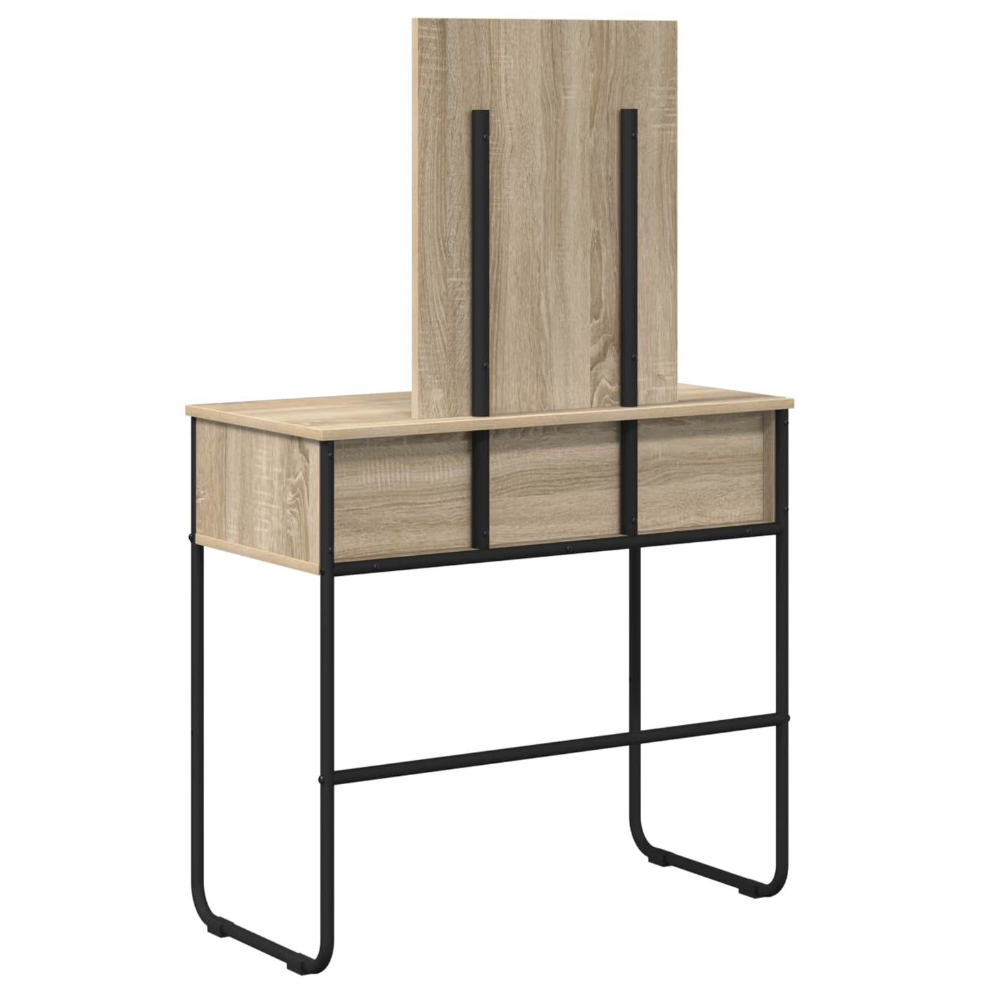 vidaXL Dressing Table Sonoma Oak 81 x 40 x 131 cm Engineered Wood 6