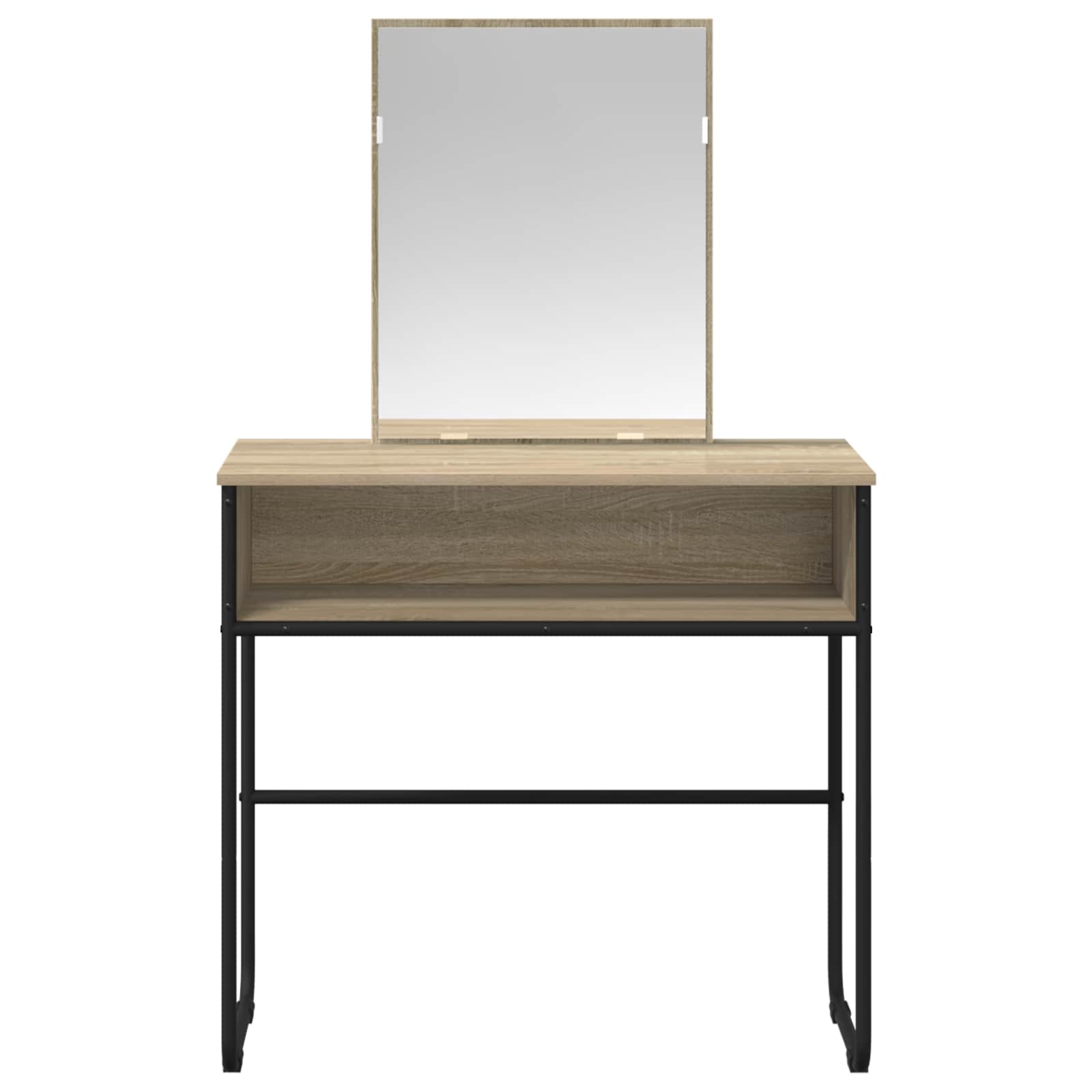 vidaXL Dressing Table Sonoma Oak 81 x 40 x 131 cm Engineered Wood 4