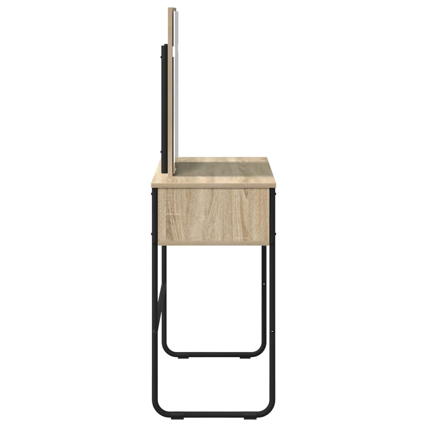 vidaXL Dressing Table Sonoma Oak 81 x 40 x 131 cm Engineered Wood 5