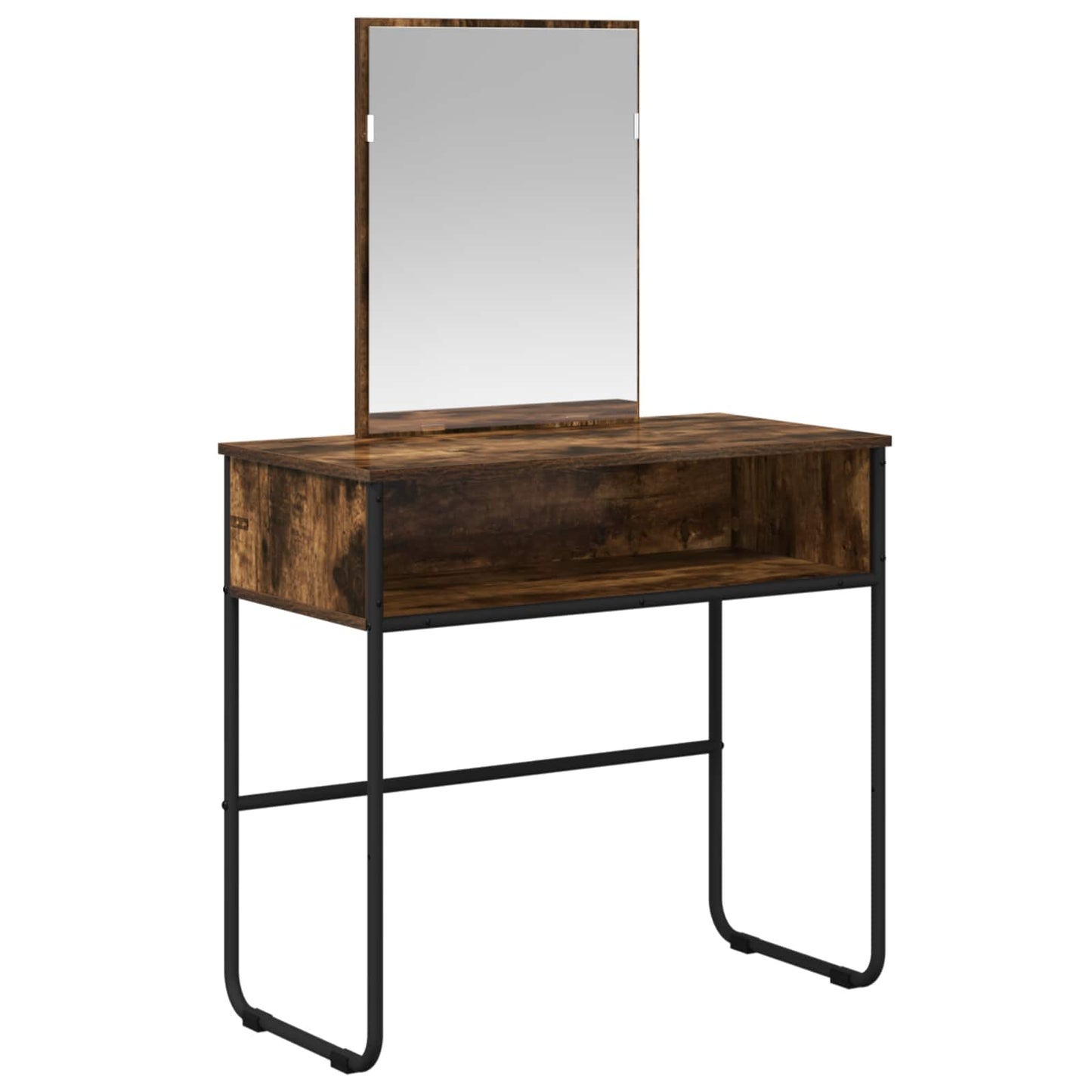 vidaXL Dressing Table Smoked Oak 81 x 40 x 131 cm Engineered Wood 2