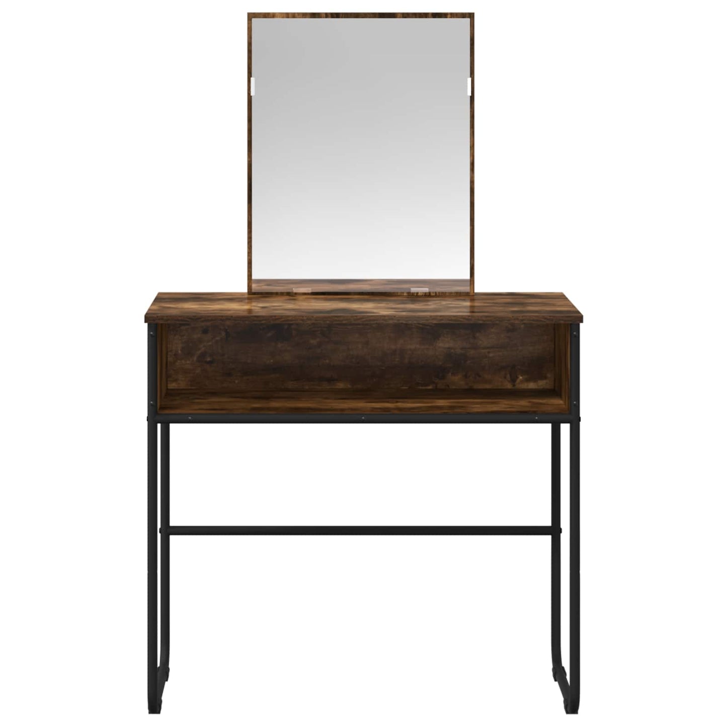 vidaXL Dressing Table Smoked Oak 81 x 40 x 131 cm Engineered Wood 4