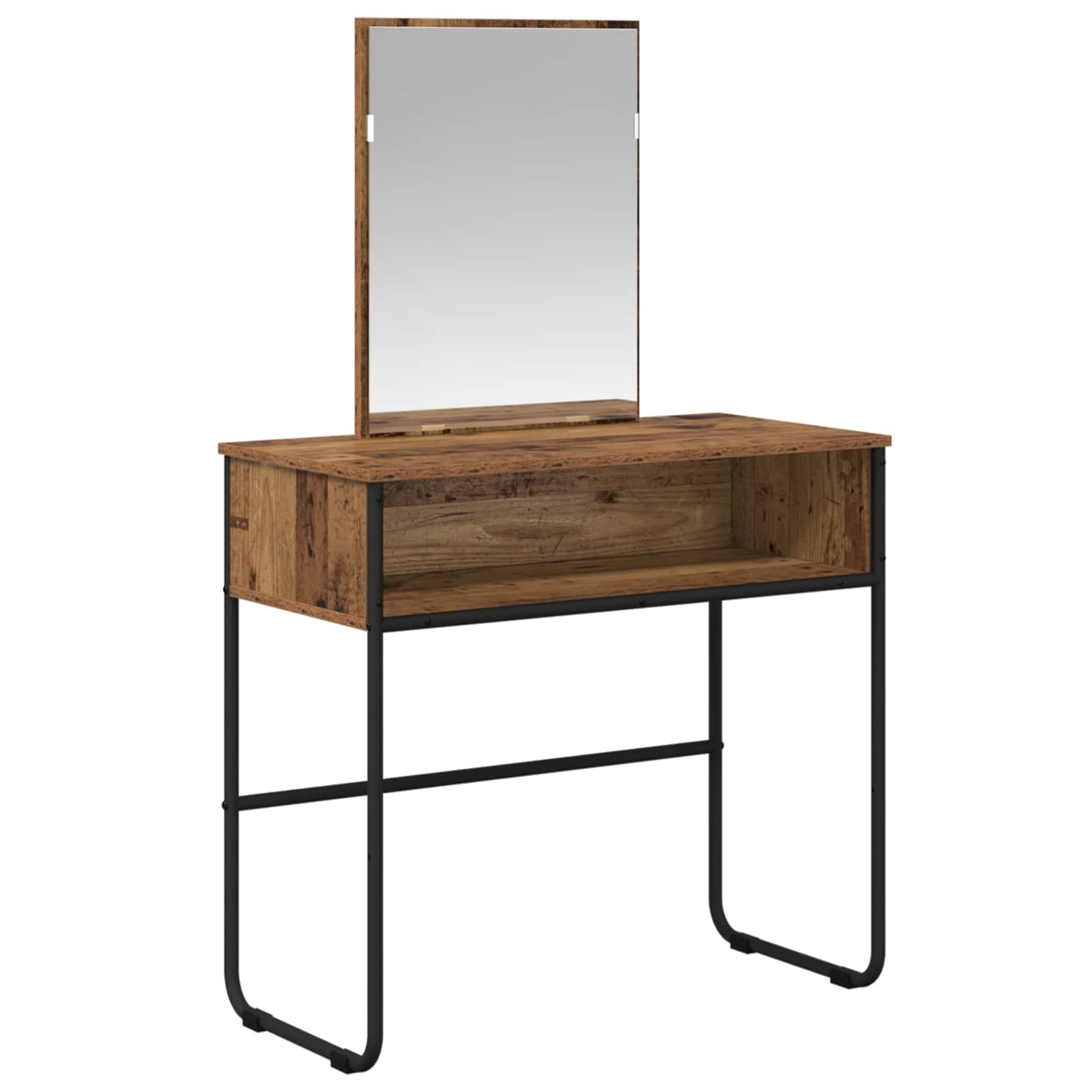 vidaXL Dressing Table Old Wood 81 x 40 x 131 cm Engineered Wood 2