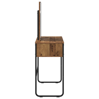 vidaXL Dressing Table Old Wood 81 x 40 x 131 cm Engineered Wood 5