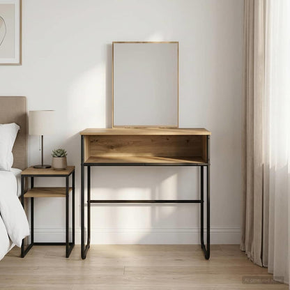 vidaXL Dressing Table Artisan Oak 81 x 40 x 131 cm Engineered Wood 1