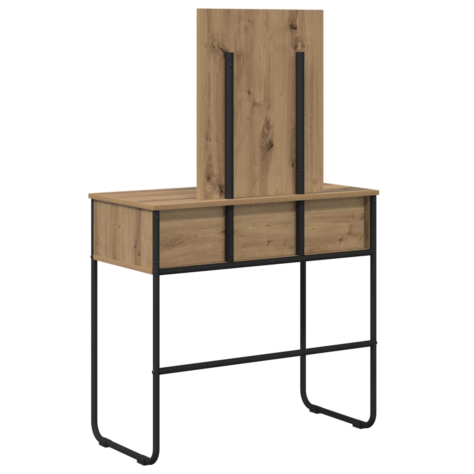 vidaXL Dressing Table Artisan Oak 81 x 40 x 131 cm Engineered Wood 6