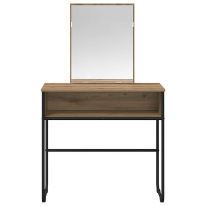 vidaXL Dressing Table Artisan Oak 81 x 40 x 131 cm Engineered Wood 4