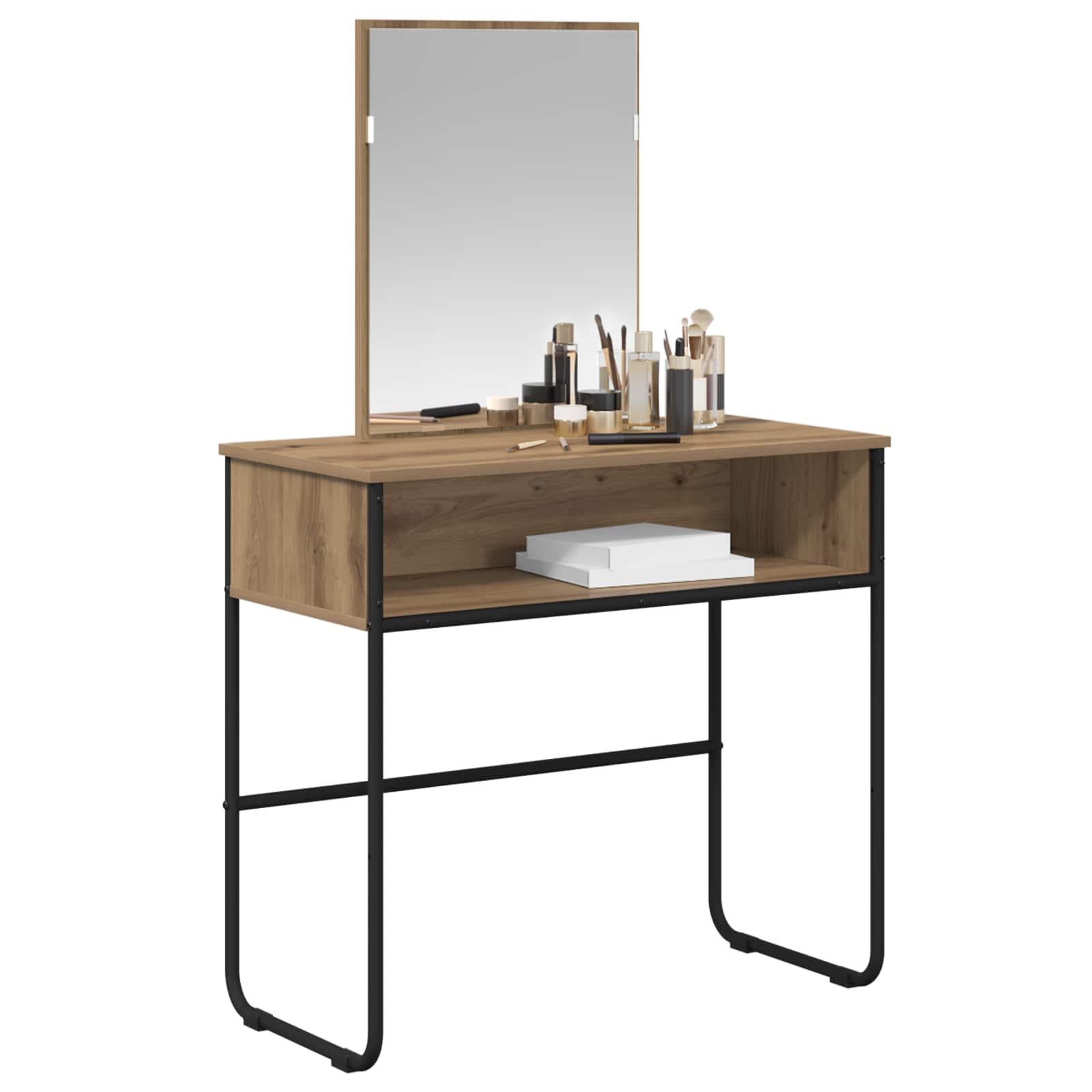 vidaXL Dressing Table Artisan Oak 81 x 40 x 131 cm Engineered Wood 3