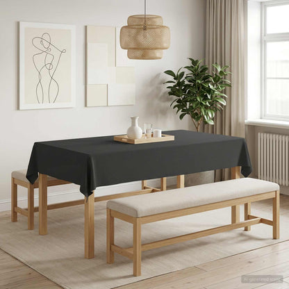 vidaXL Table Cloth Rectangular 5 Dark grey