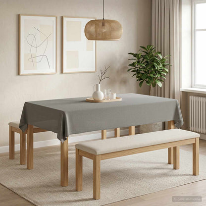 vidaXL Table Cloth 5 pcs Rectangular Light Grey 110 x 160 cm 1